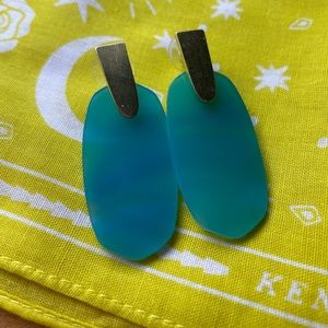 Kendra Scott Teal Agate Aragon Earrings